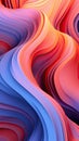 Vertical multicolor abstract background consisting of many 3D flows, lines and waves Royalty Free Stock Photo