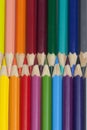 Vertical multicolored pencils