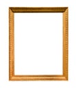 Vertical narrow retro wooden painting frame