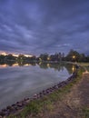 Upper Onondaga Park Lake at Sunset