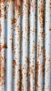 Vertical old metal sheet texture pattern. Rusty metal sheet texture