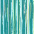 Vertical painterly pink, blue, coral pastel stripes. Dense seamless vector pattern on turquoise teal background. Great