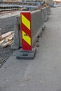 Vertical Panel Barrier Sign