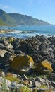 Kaikoura coastline looking north one year after the earthquake