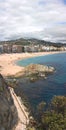 Vertical panorama of Lloret de Mar (Girona, Spain)