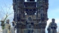 Closeup panorama of Kranner\'s Fountain, Prague, Czechia