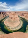 Vertical panoramic view of Horseshoe Bend. Arizona Royalty Free Stock Photo