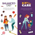 Vertical Pediatric Dentistry Vertical Banner Set