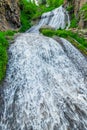 Vertical photo of Armenia landscape, Jermuk waterfall Mermaid