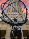 New York, USA June 4, 2023: The Rockefeller Center Atlas