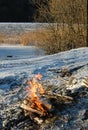 Bonfire at Borrevannet