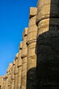 Vertical photo of the Great Hypostyle Hall from Karnak Temple (Luxor, Egypt) Royalty Free Stock Photo