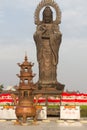 Vertical photo of Guanying Buddha statue at Guiyuan Buddhist Temple in Wuhan Hubei China Royalty Free Stock Photo