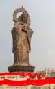 Vertical photo of Guanying Buddha statue at Guiyuan Buddhist Temple in Wuhan Hubei China Royalty Free Stock Photo