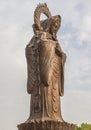 Vertical photo of Guanying Buddha statue at Guiyuan Buddhist Temple in Wuhan Hubei China Royalty Free Stock Photo