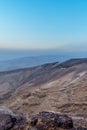 Vertical photo magic beautiful morning sunrise and nature dawn in judean desert in Israel