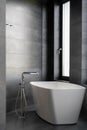 Modern bathroom with contemporary interior design at home Royalty Free Stock Photo