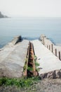 Abandoned Old Shipyard Slipway