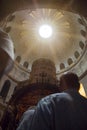 Vertical photograph of the Church of the Holy Sepulcher. Royalty Free Stock Photo