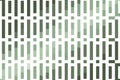 Vertical pixel pattern in sage green with gradient bar grid and abstract structured composition. Digital mosaic concept