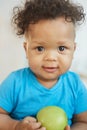 Cute Mixed-Race Baby Looking at Camera Royalty Free Stock Photo