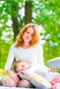 Vertical portrait of a mother and daughter