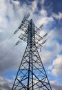 Vertical power line background Royalty Free Stock Photo