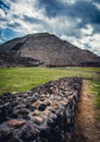 Vertical Pyramids of Teotihuacan Daylight Timelapse Valley of Mexico Ancient Aztec Ruins
