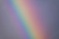 Vertical rainbow after storm close up