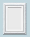Vertical rectangular white frame a4
