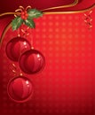 Vertical red christmas backdrop