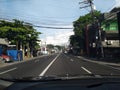 Vertical road along the City of Legazpi Royalty Free Stock Photo