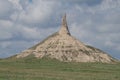 Vertical rock formation.Chimney Rock.