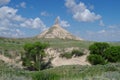 Vertical rock formation.Chimney Rock.