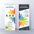 Vertical Roll Up Banner Template Design