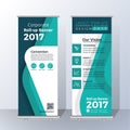 Vertical Roll Up Banner Template Royalty Free Stock Photo