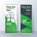 Vertical Roll Up Banner Template Design Royalty Free Stock Photo