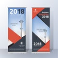 Vertical Roll Up Banner Template Design