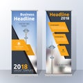 Vertical Roll Up Banner Template Design