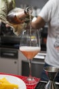 Vertical rose pouring