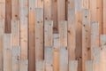 Vertical row of new wooden girders