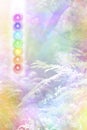 Seven Chakra and Beautiful Nature Background Vortex Stack