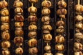 Vertical scallop mushroom kebab mini grilled snack appetizing delicious picnic outdoor recreation