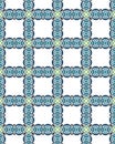 A vertical seamless pattern background with blue crossing shapes