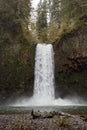 Vertical shot of the Abiqua Falls in Oregon