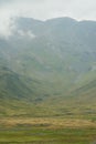 Vertical shot of the Alpine mountain pass of Splugen in Switzerland