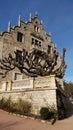 Vertical shot of Altenstein Castle under blue sky Royalty Free Stock Photo