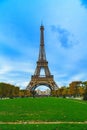 Vertical shot of the amazing Eiffel Tower in Paris France