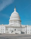 Vertical shot of American Capital Building in Washington DC Royalty Free Stock Photo