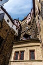 Vertical shot of an ancient Burg Eltz Castle in Wierschem, Germany